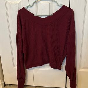 Small maroon sweater